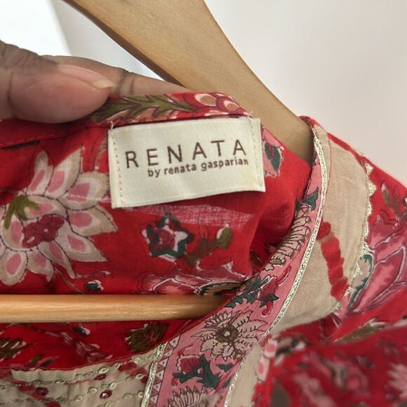 Renata by renata gasparian Floral Midi Dress M - Picture 8 of 8